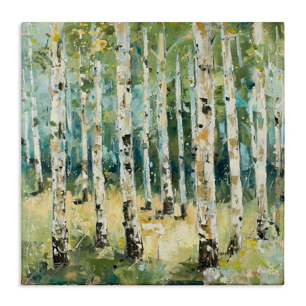 Stupell Industries Natural Birch Grove by LSR Design Studio Unframed Nature Graphic Art Print 24 in. x 24 in.
