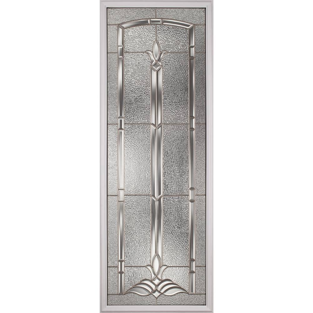 ODL Bristol with Satin Nickel Caming 22 in. x 64 in. x 1 in. with White Frame Replacement Glass -  305013