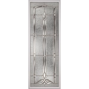 Bristol with Satin Nickel Caming 22 in. x 64 in. x 1 in. with White Frame Replacement Glass
