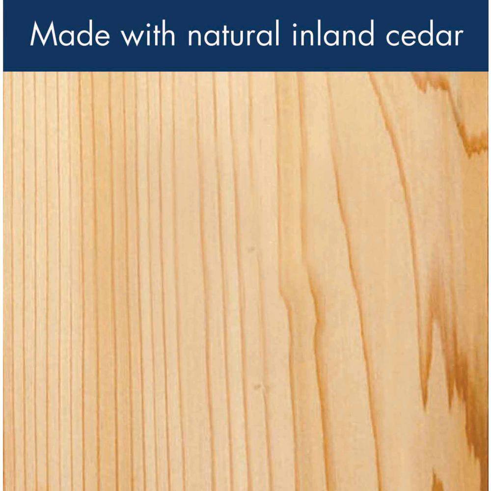 Natural Cedar Wren Birdhouse with Sloping Roof