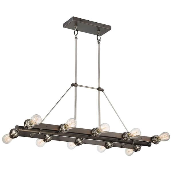 Minka Lavery Uptown Edison 10-Light Harvard Court Bronze Pendant
