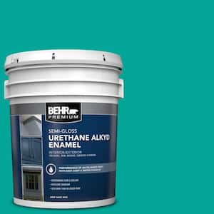 5 gal. Home Decorators Collection #HDC-MD-22 Tropical Sea Urethane Alkyd Semi-Gloss Enamel Interior/Exterior Paint