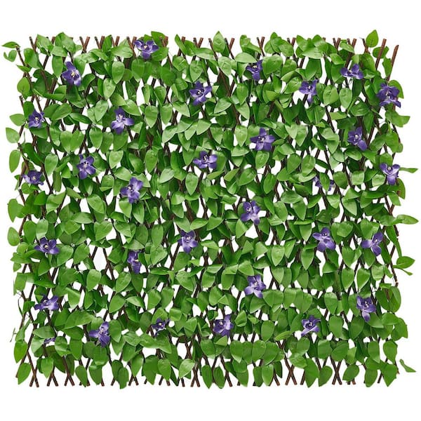 Expandable Fence Privacy Screen, 25.5 in. W x 122 in. H Green Plastic Surface Mounted Garden 2-Pack 2025 update