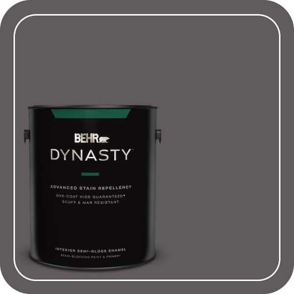 BEHR DYNASTY 1 gal. #PPU18-19 Intellectual One-Coat Hide Semi-Gloss Enamel Interior Stain-Blocking Paint & Primer