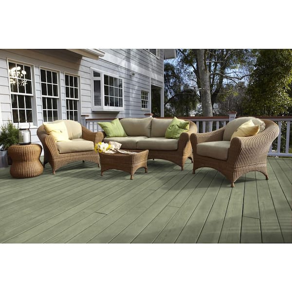 1 qt. #ST-132 Sea Foam Semi-Transparent Waterproofing Exterior Wood Stain and Sealer