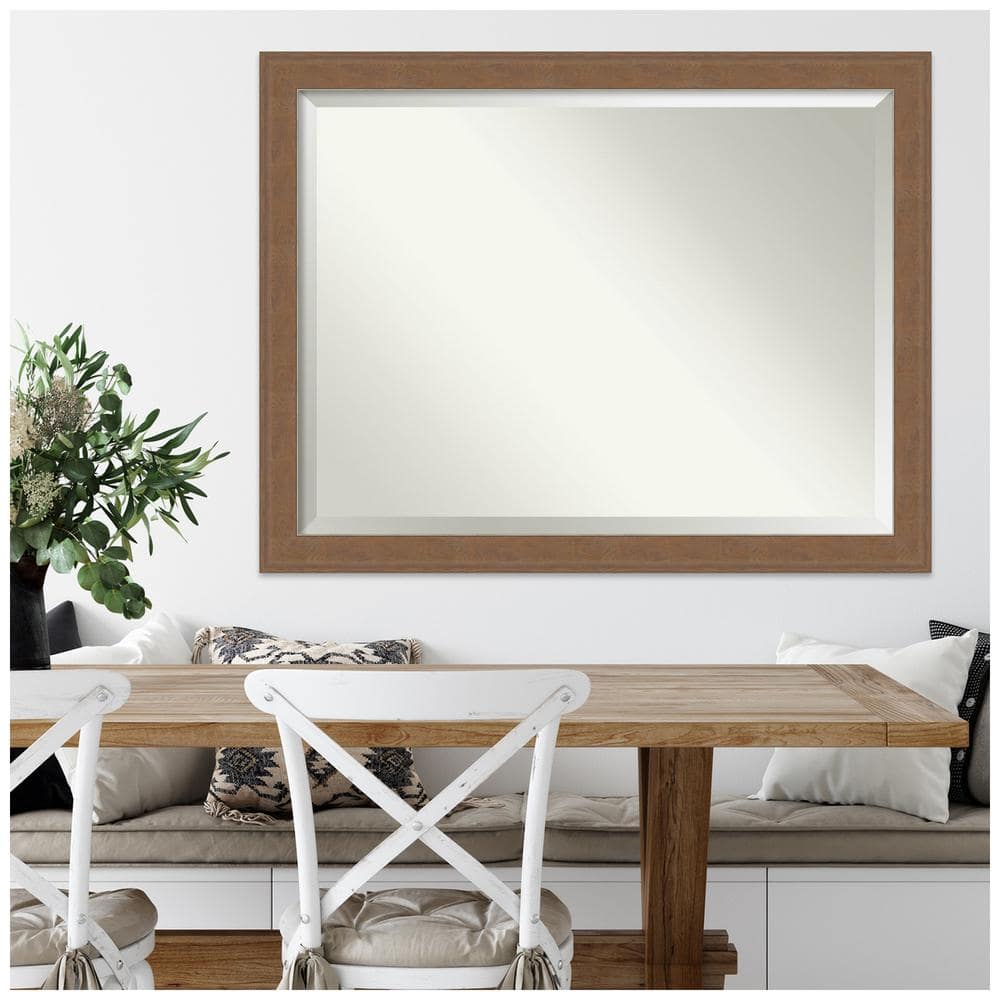 Alta Medium Brown and Bronze Rectangular Wall Mirror