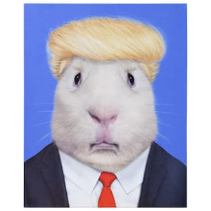 "Stable Genius" Graphic Rat Art Print on Wrapped Canvas Wall Art 20 in. x 16 in.