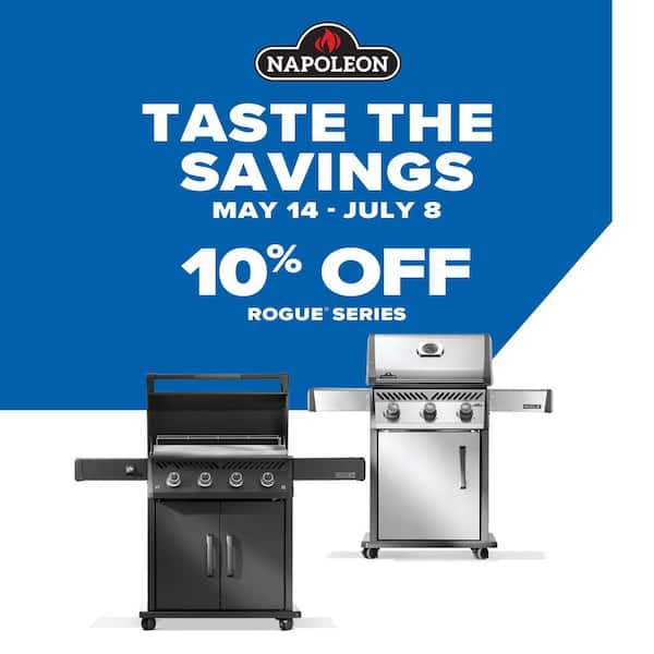 Rogue 525 4-Burner Natural Gas Grill in Stainless Steel