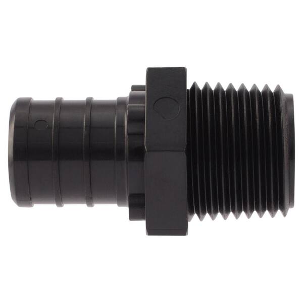 EFIELD 3/4" PEX X 1/2" Swivel Adapter - Brass Crimp Fitting, Lead-Free