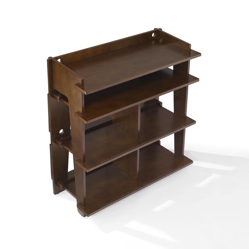 Mahogany 41.5'' Turntable Console with Record Storage