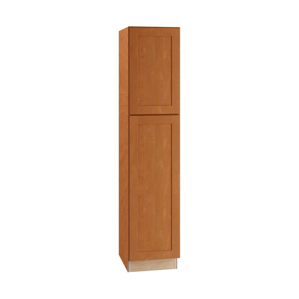 Newport 18 in. W x 24 in. D x 84 in. H Assembled Plywood Pantry Kitchen Cabinet in Cinnamon with Soft Close RH price history on PriceWatchPro
