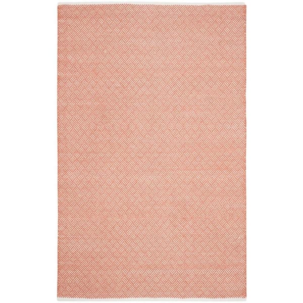 SAFAVIEH Boston Orange 8 ft. x 10 ft. Solid Gradient Geometric Area Rug