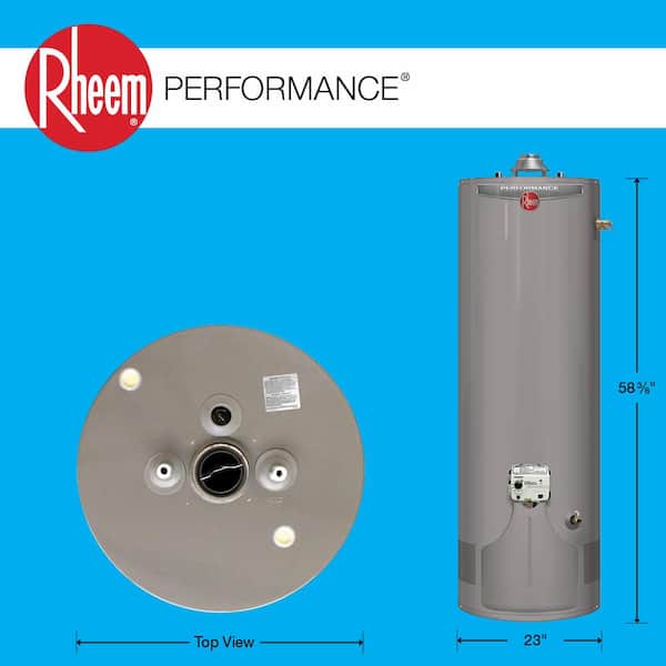 Performance 50 Gal. Tall 38,000 BTU Ultra Low NOx (ULN) High Efficiency Natural Gas Water Heater with 6-Year Warranty