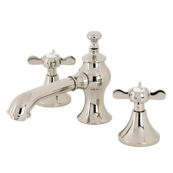 Kingston Brass Essex 8 in. Widespread 2-Handle Bathroom Faucet in Polished Nickel