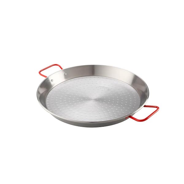 Magefesa Pizza and Paella 12 in. Carbon on Steel Pan 01PAPAEPU30 - The Home  Depot