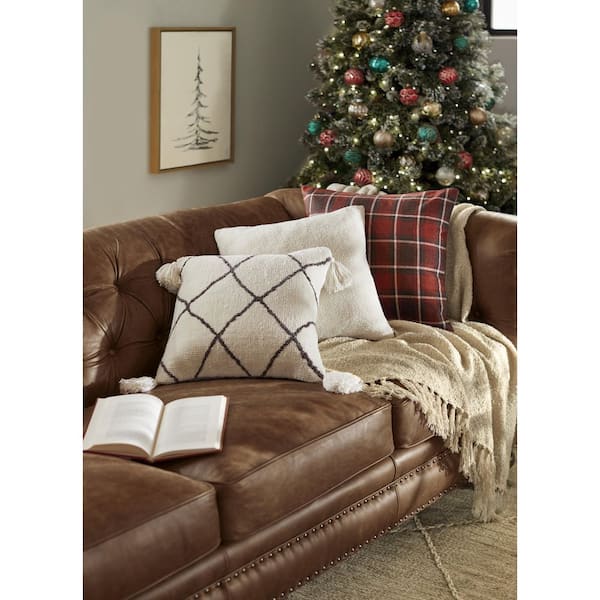 Throw blanket best sale for leather couch