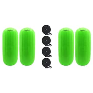 10 in. x 27 in. BoatTector HTM Inflatable Fender Value in Neon Green (4-Pack)