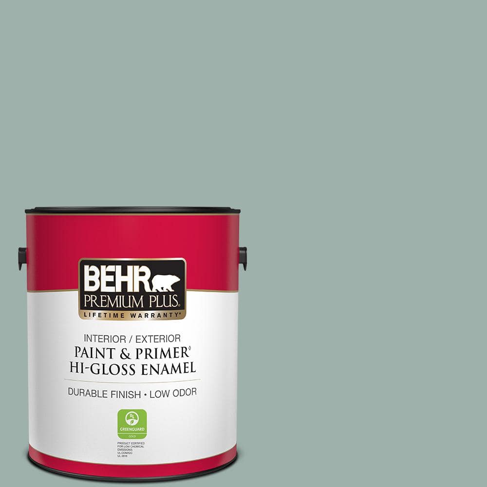 1 gal. #N430-3 Garden Vista Hi-Gloss Enamel Interior/Exterior Paint & Primer -  BEHR PREMIUM PLUS, ZZ301607