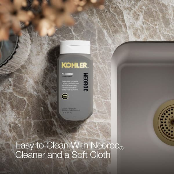 KOHLER Cairn Beige Granite Composite 14 in. Undermount Bar Sink in
