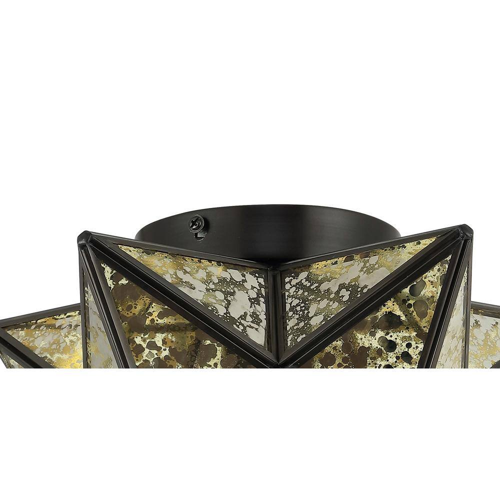Stella 12" Moravian Star LED Flush Mount in Oil Rubbed Bronze