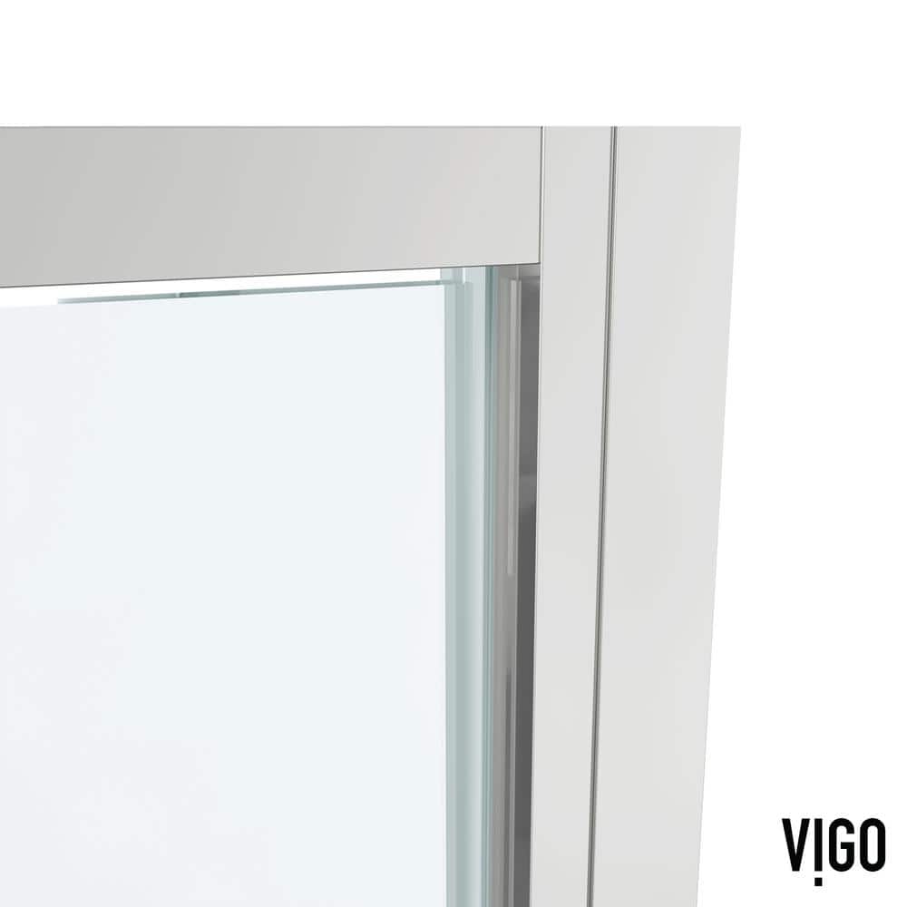 Astoria 30" x 76" Chrome Framed Pivot Shower Door with Clear Glass