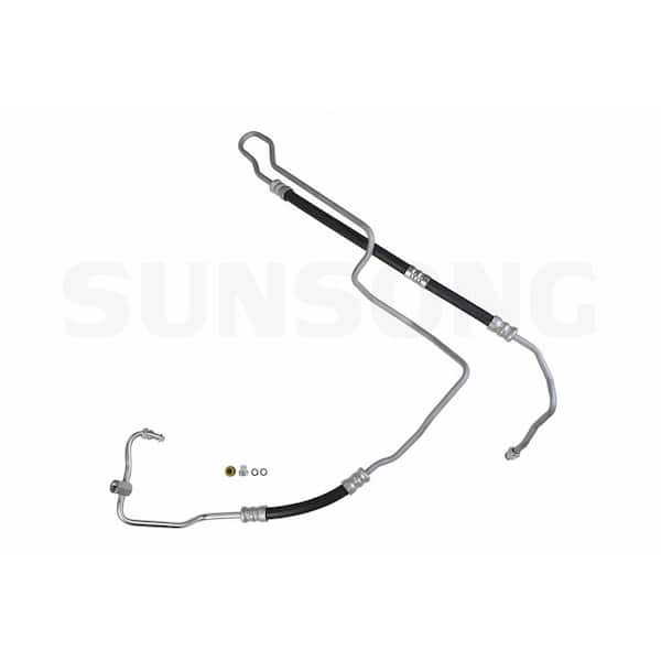 Sunsong Power Steering Pressure Line Hose Assembly - To Gear