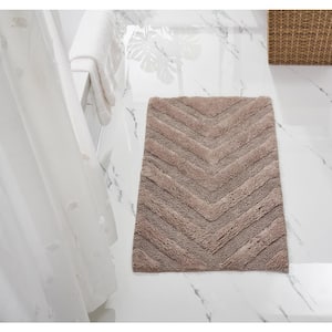 Hugo Collection 24 in. x 40 in. Gray 100% Cotton Rectangle Bath Rug