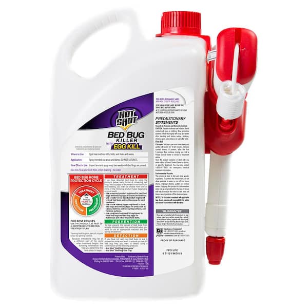 Hot Shot Bed Bug And Flea Killer 1 Gal Ready To Use Accushot Sprayer Hg 1 The Home Depot
