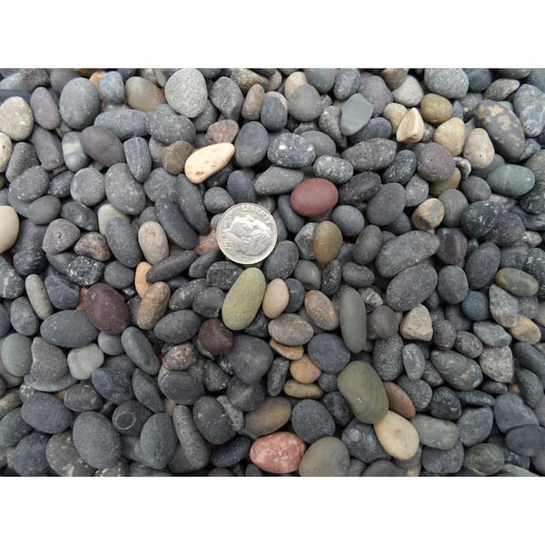 Rock Ranch 0.25 Cu. ft. 20 lbs. 3/8 in. to 5/8 in. Mixed Mexican Beach Pebble (40-Bag 10 Cu. ft. 800 lbs. Pallet)