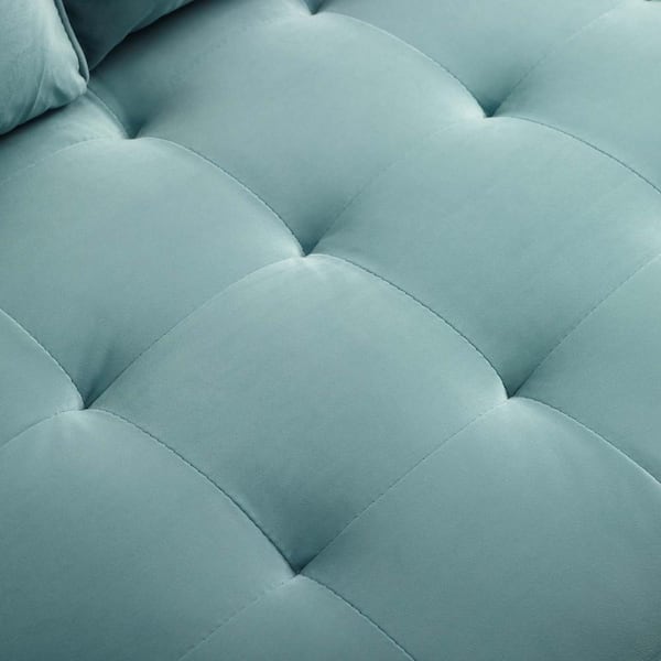 Duck egg leather online sofa