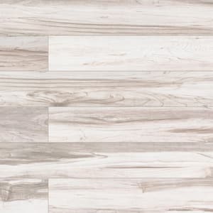 Carolina Timber White 6 in. x 36 in. Matte Porcelain Floor and Wall Tile (13.5 sq. ft./Case)