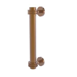 8 in. Center-to-Center Door Pull with Dotted Aents in Brushed Bronze