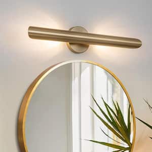 Eric 1-Light Gold Dimmable Modern Linear LED Wall Sconce