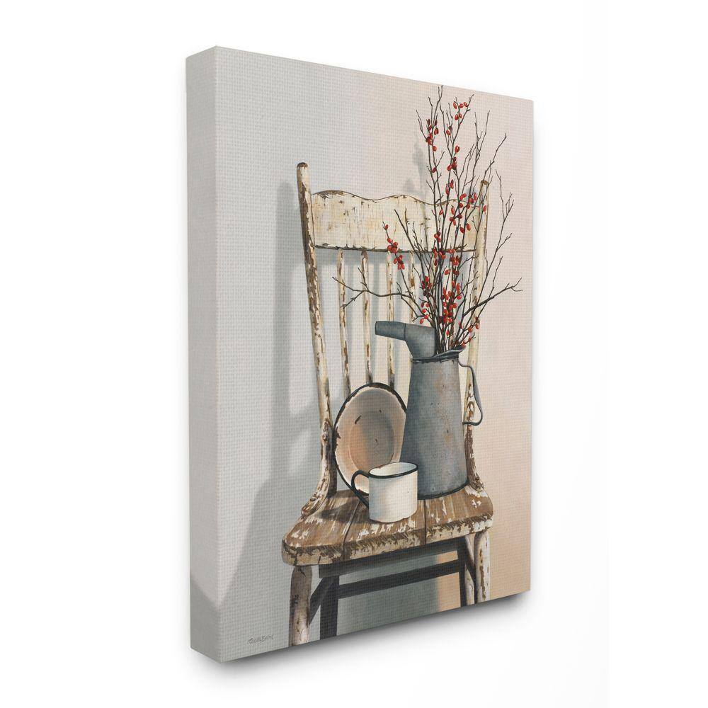 "36 in. x 48 in. ""Vintage Rustic Things Neutral Painting"" by Cecile Baird Canvas Wall Art" price history on PriceWatchPro