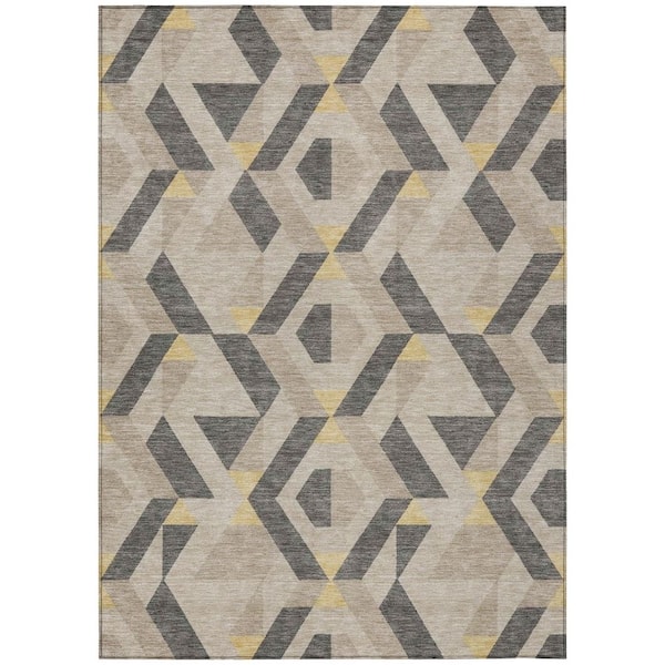 Chantille Machine Washable Indoor/Outdoor Abstract ACN2962 Gray 10 ft. x 14 ft. Area Rug