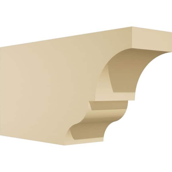 Ekena Millwork Standard Asheboro 4 in. W x 8 in. H x 16 in. D Signature Urethane Rafter Tail Outlooker