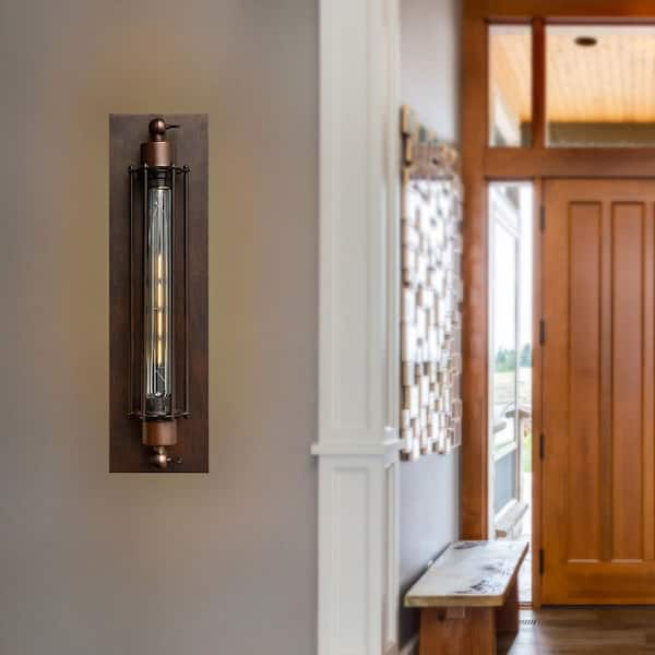 Kiera 1 Light Wall Sconce With Chocolate Finish