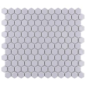 Metro 1 in. Hex Glossy Lavender 10-1/4 in. x 11-7/8 in. Porcelain Mosaic Tile (8.6 sq. ft./Case)