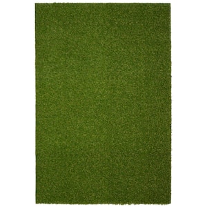 5 ft. x 7 ft. Green Artificial Grass Area Rug