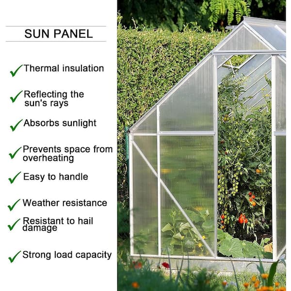 23 in. x 48 in. x 0.15 in. Twin-Walled Polycarbonate Roof Panel Cover (Set of 14)