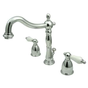 Heritage 8 in. Widespread 2-Handle Bathroom Faucet in Chrome