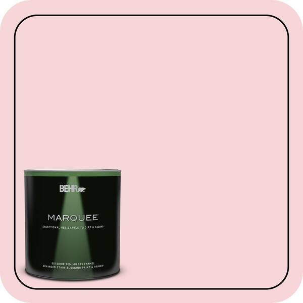 BEHR MARQUEE 1 qt. #120A-3 Lovelight Semi-Gloss Enamel Exterior Paint & Primer