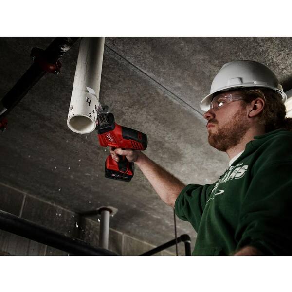 Milwaukee M18 18V Lithium-Ion Cordless HACKZALL Reciprocating Saw with  Carbide Teeth Metal Cutting SAWZALL Saw Blade 2625-20-48-00-5201 The Home  Depot