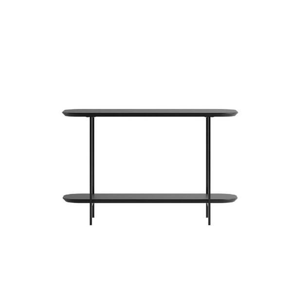 Manhattan Comfort Celine 35.43 in. Black 2-Shelf Sideboard