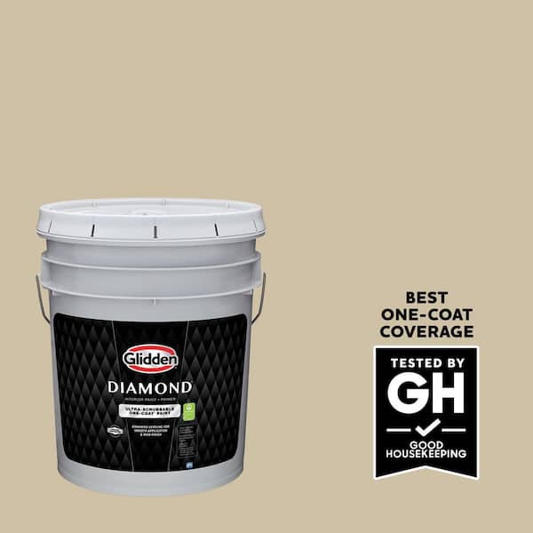 Glidden Diamond 5 gal. PPG1101-3 Stylish Flat Interior Paint with Primer