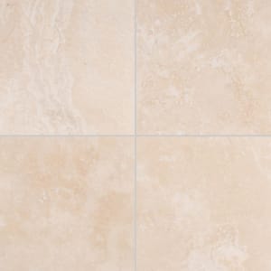 Tuscany Beige 18 in. x 18 in. Honed Travertine Stone Look Floor and Wall Tile (2.25 sq. ft./Each)