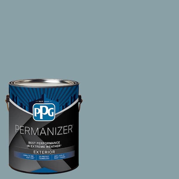 PERMANIZER 1 gal. PPG1035-4 Symphony of Blue Semi-Gloss Exterior Paint