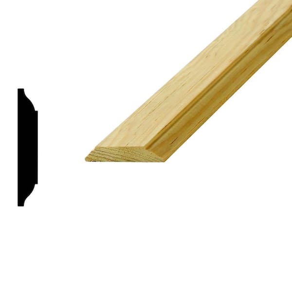 Woodgrain Millwork WM 982 3/8 in. x 2 in. Solid Pine Mullion Moulding ...