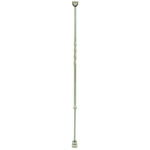 1/2 in. x 1/2 in. x 30-1/4 in. to 38 in. Antique Nickel Wrought Iron Spiral Adjustable Baluster