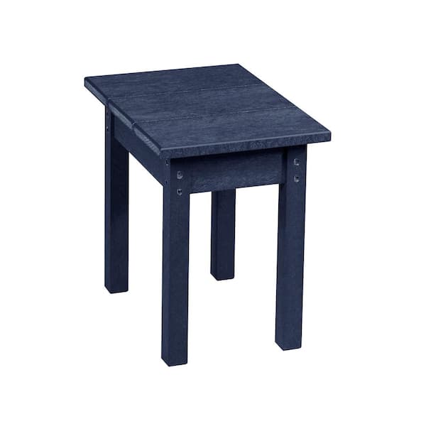 Unbranded Recycled Plastic Atlantic Navy Rectangular Side Table